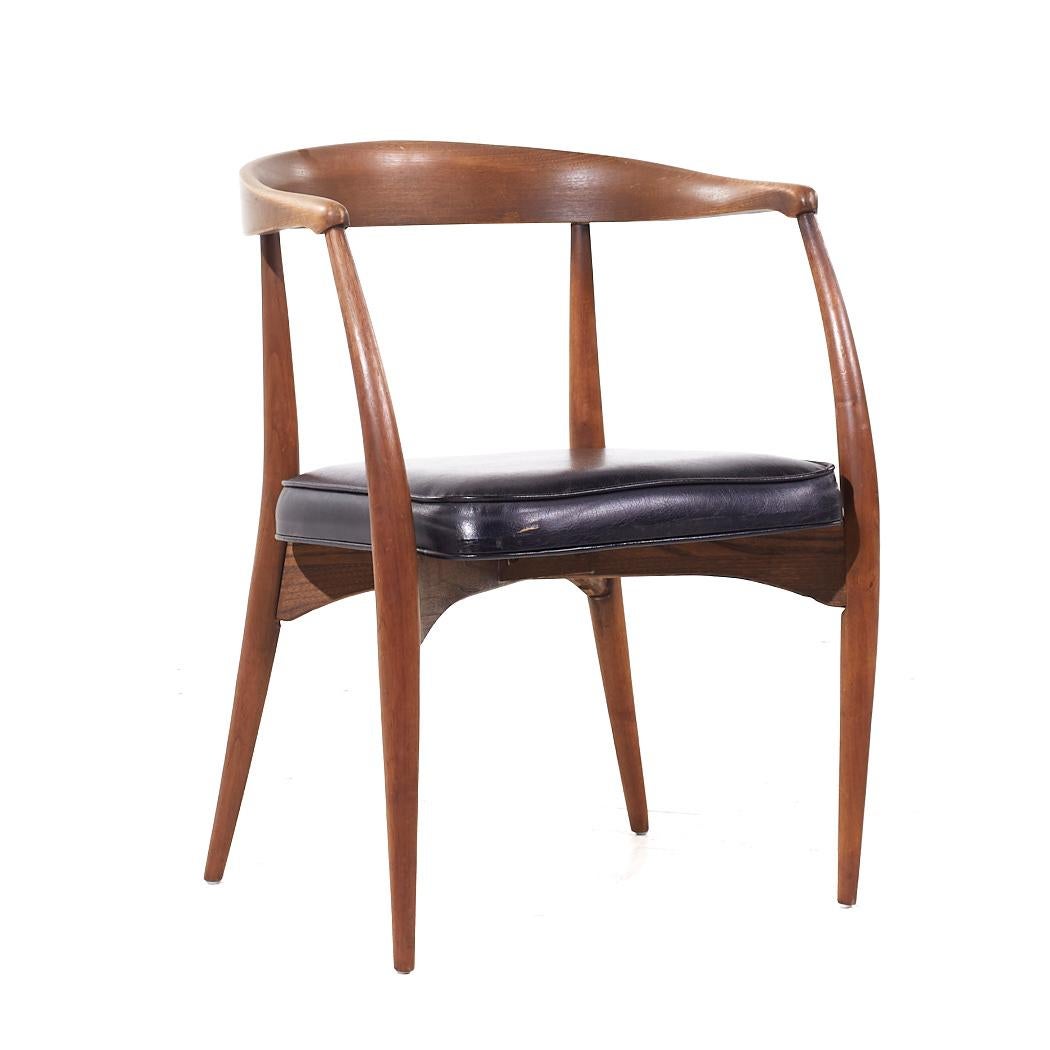Lawrence Peabody Mid Century Esszimmerstühle aus Nussbaumholz - 8er-Set im Angebot 4