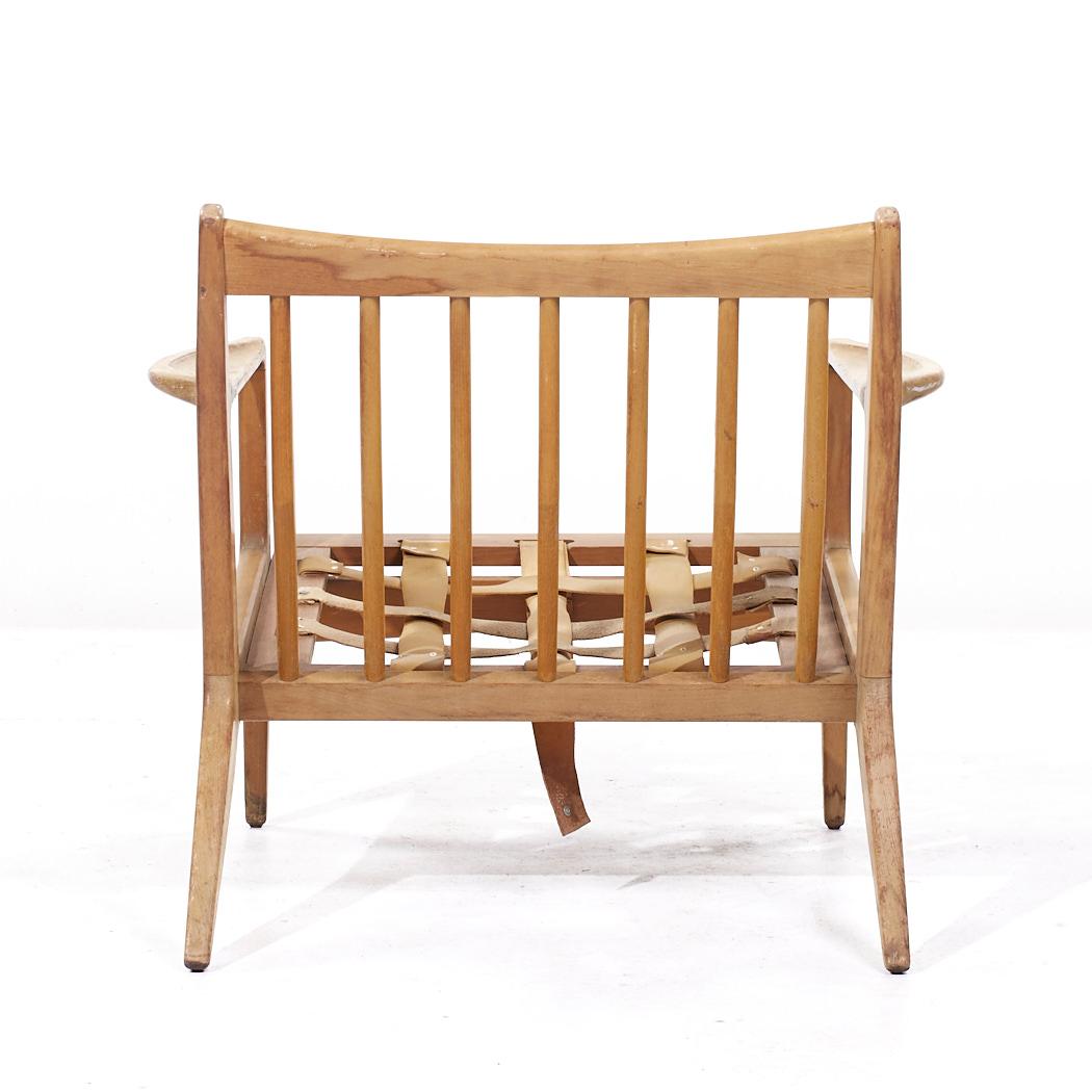 Lawrence Peabody Mid Century Walnut Lounge Chairs - Pair For Sale 2