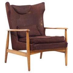 Lawrence Peabody Mid Century Wingback Lounge Chair