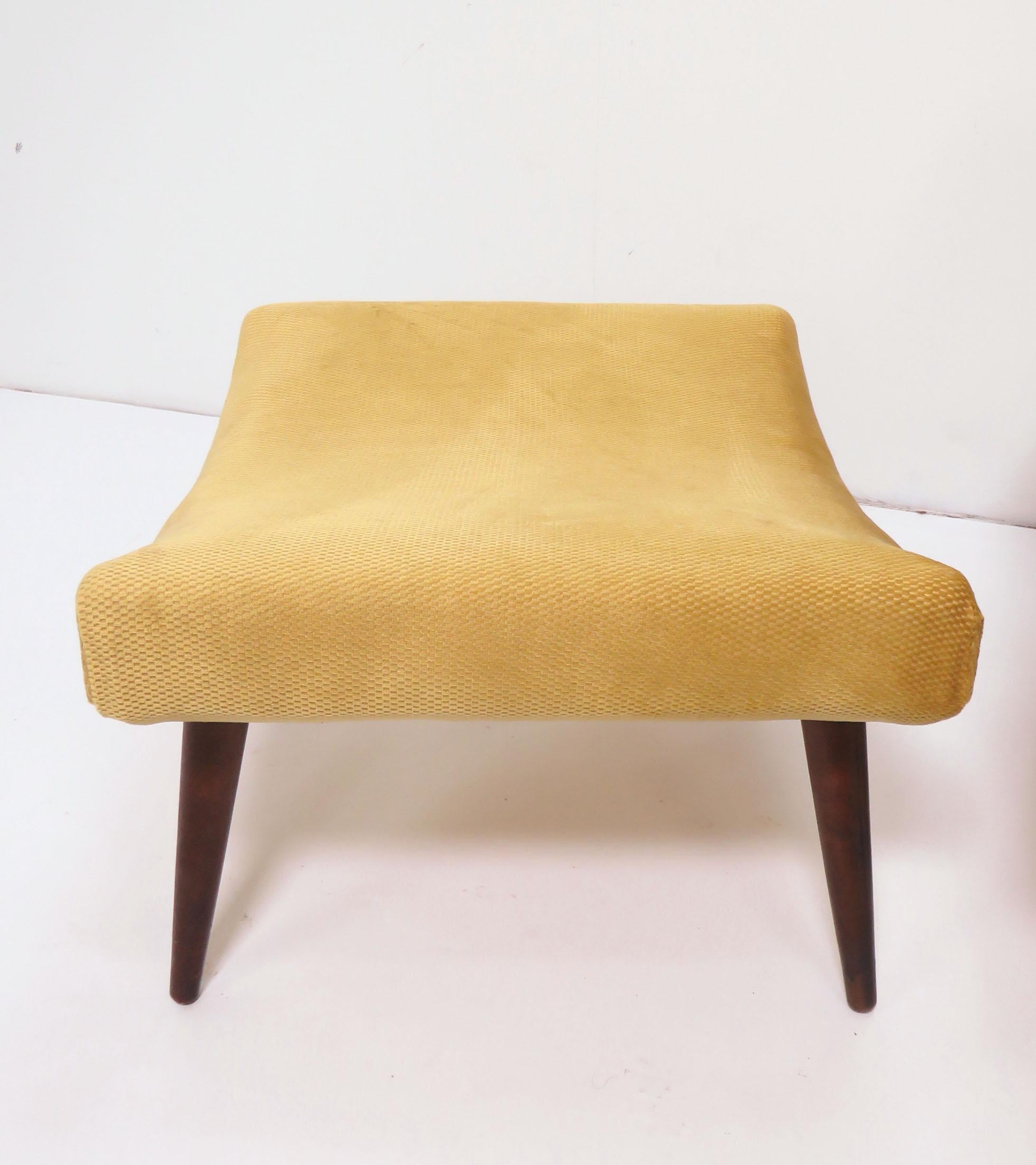Lawrence Peabody Midcentury Lounge Chair and Ottoman, circa 1950s 3