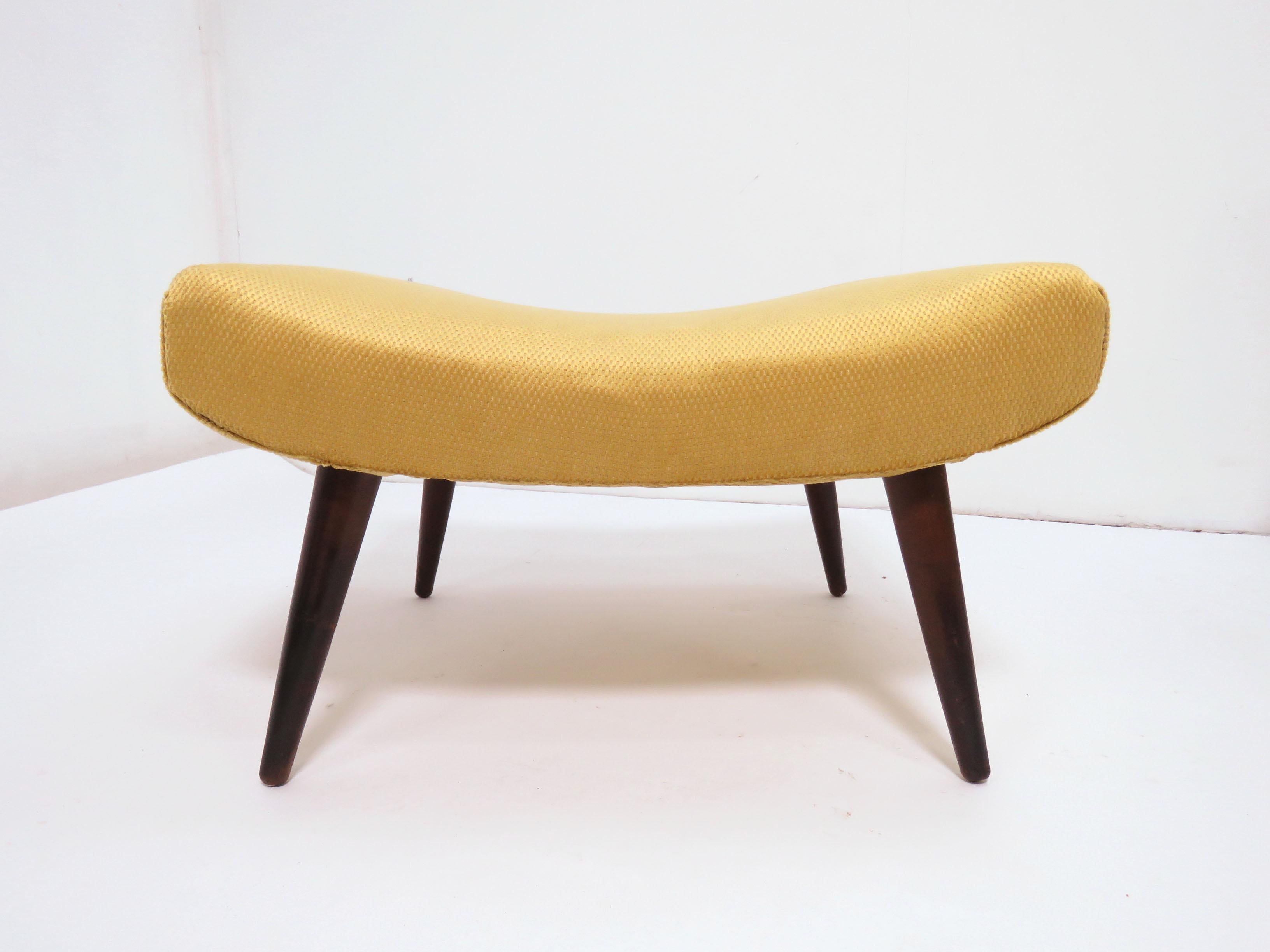 Lawrence Peabody Midcentury Lounge Chair and Ottoman, circa 1950s 2