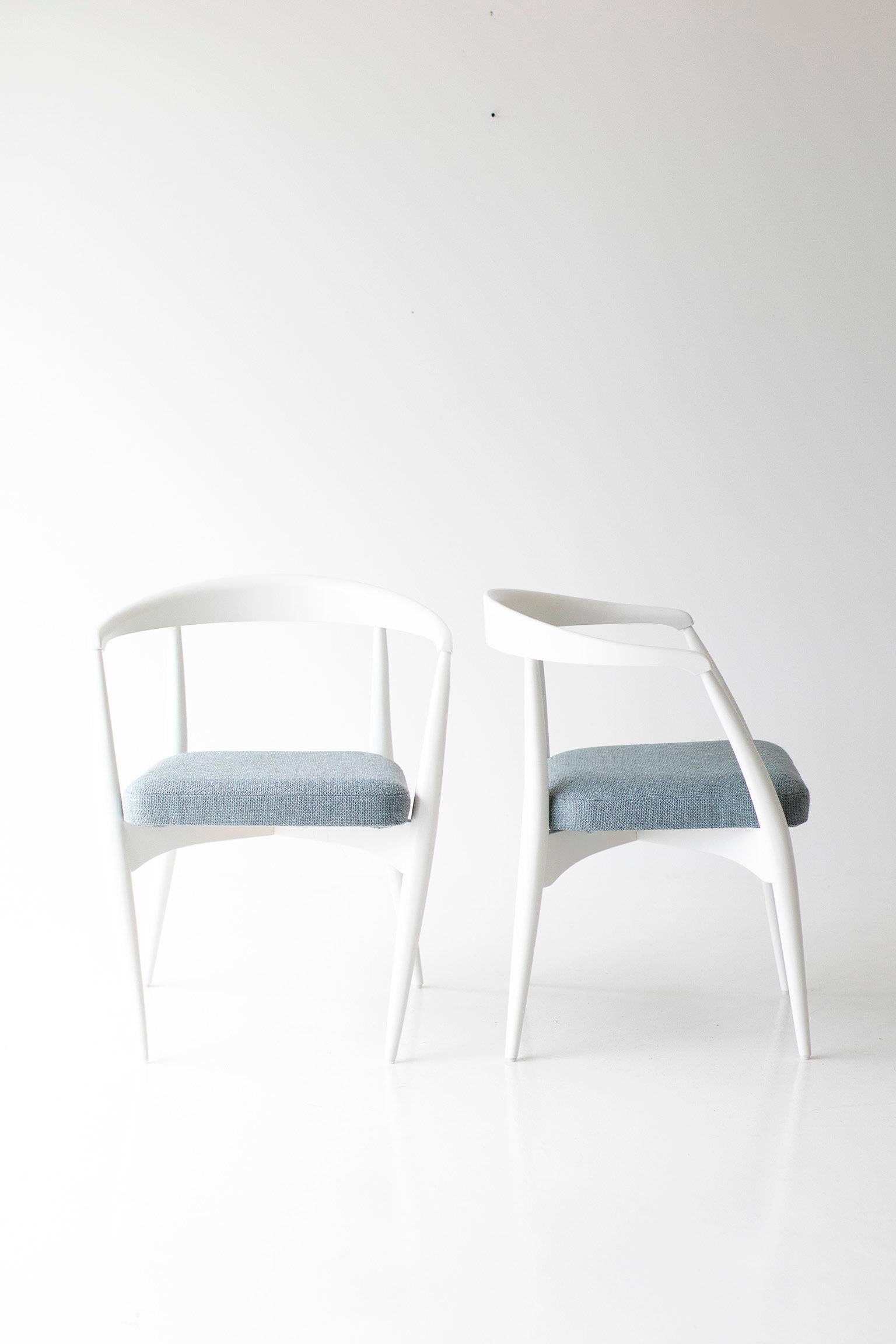 modern white chairs