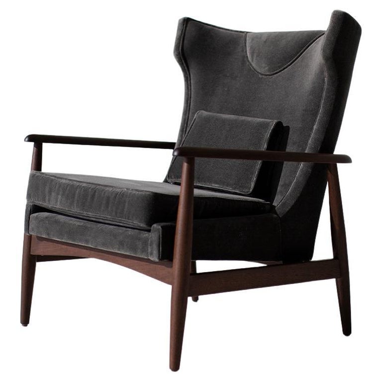 Lawrence Peabody Modern Wing Chair For Sale at 1stDibs