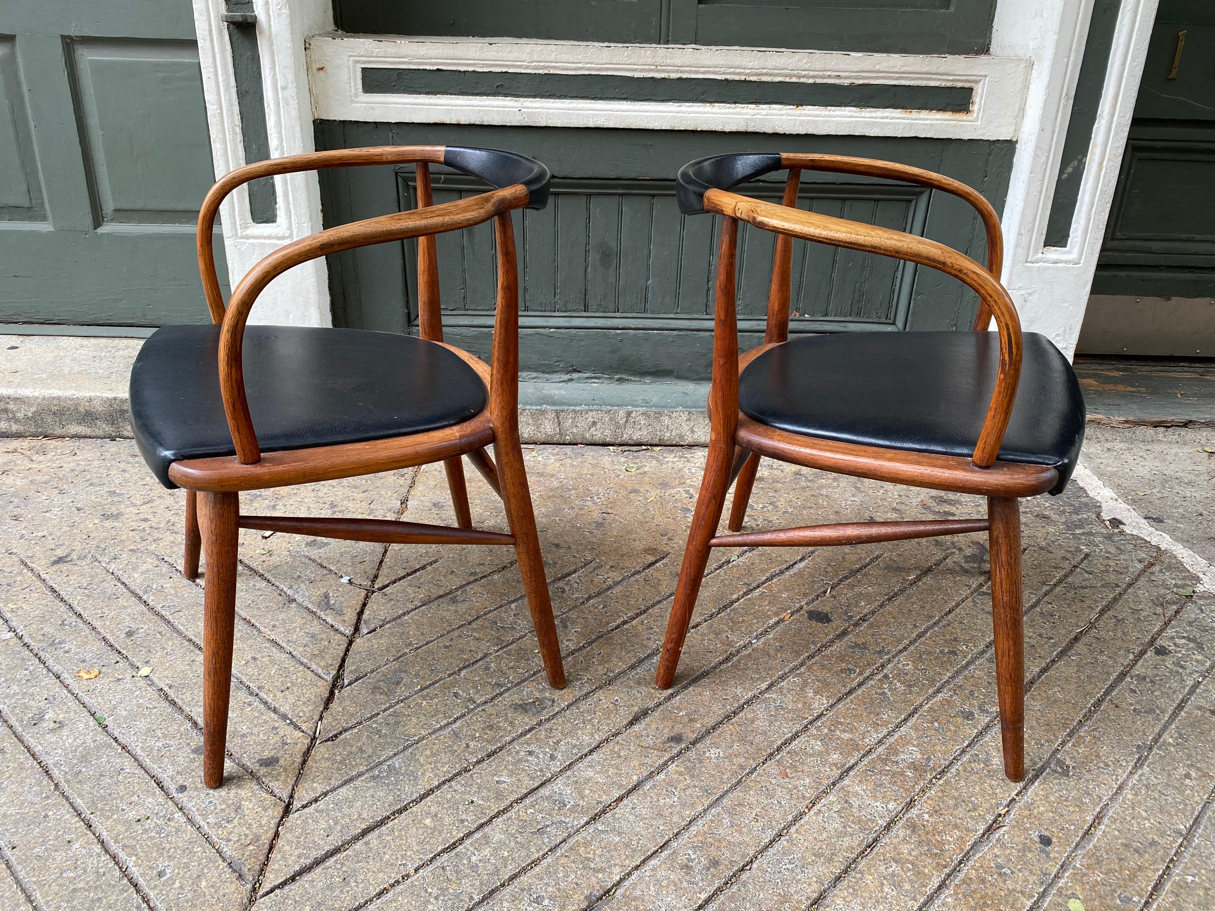 Mid-Century Modern Lawrence Peabody Pair of Armchairs