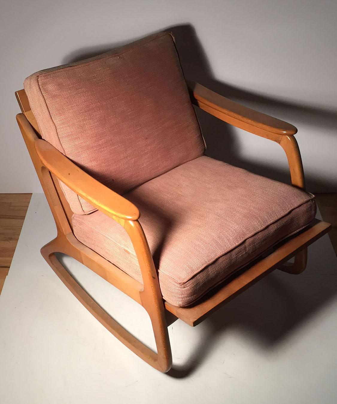 Fauteuil à bascule Lawrence Peabody Bon état - En vente à Chicago, IL