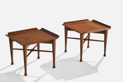 Lawrence Peabody, Beistelltische, Nussbaum, USA, 1960er Jahre