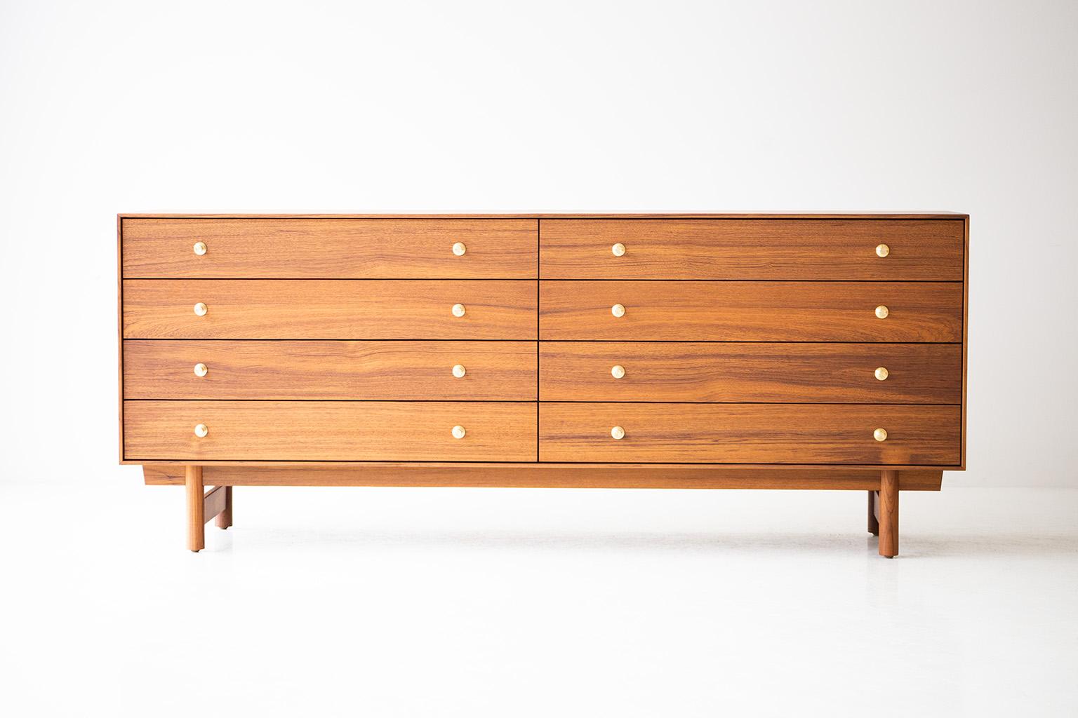 Modern Lawrence Peabody Teak Dresser 2202P for Craft Associates Furniture For Sale