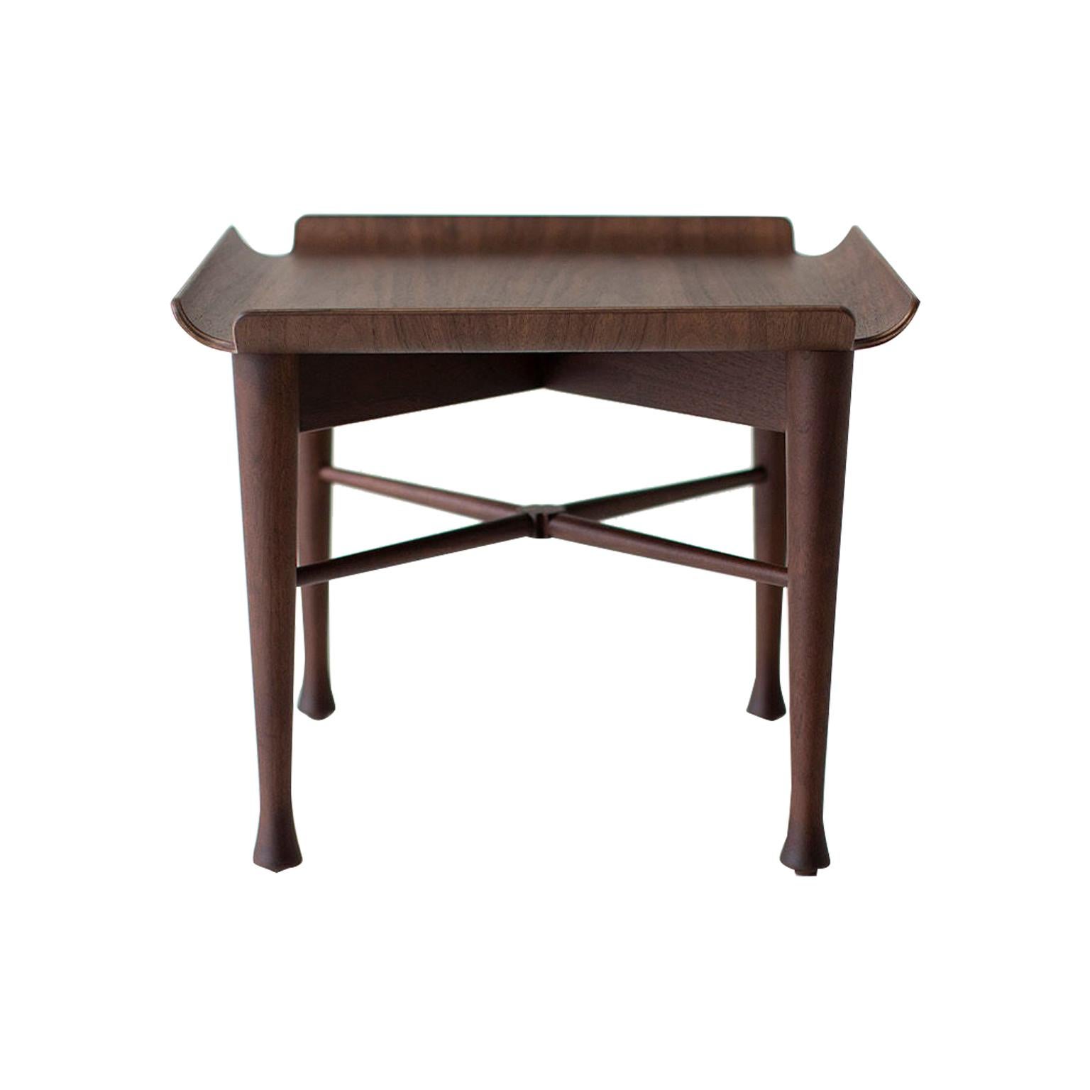 Lawrence Peabody Walnut Side Table for Craft Associates Furniture For Sale