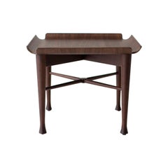 Lawrence Peabody Walnut Side Table for Craft Associates Furniture