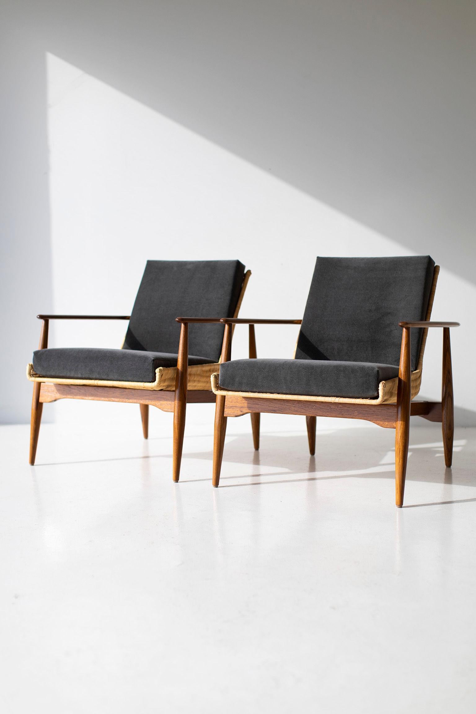Fauteuil de salon en osier Lawrence Peabody pour Craft Associates Furniture en vente 6
