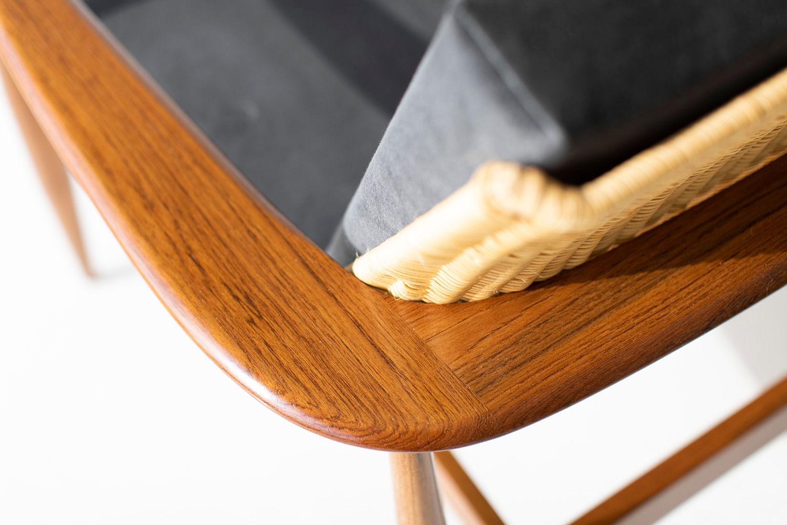 Fauteuil de salon en osier Lawrence Peabody pour Craft Associates Furniture en vente 2