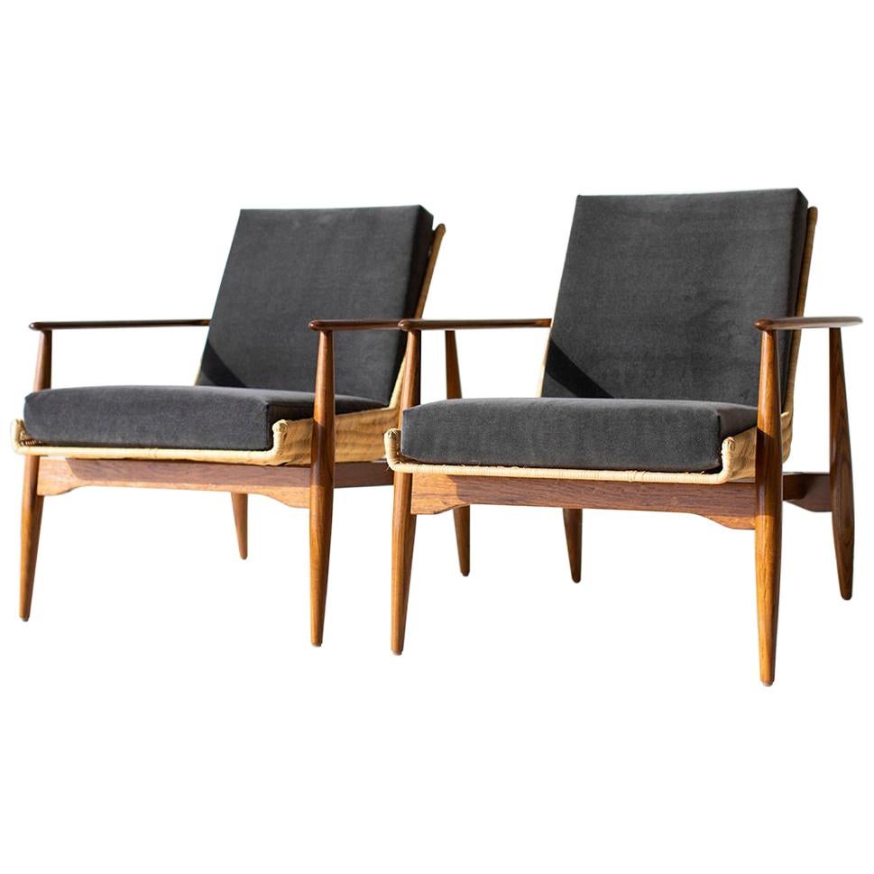 Lawrence Peabody, Korbweide-Loungesessel für Craft Associates Furniture