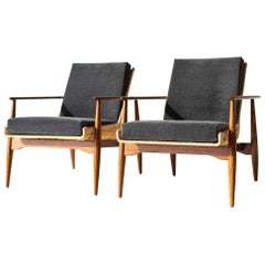 Sillón de mimbre Lawrence Peabody para Craft Associates Furniture