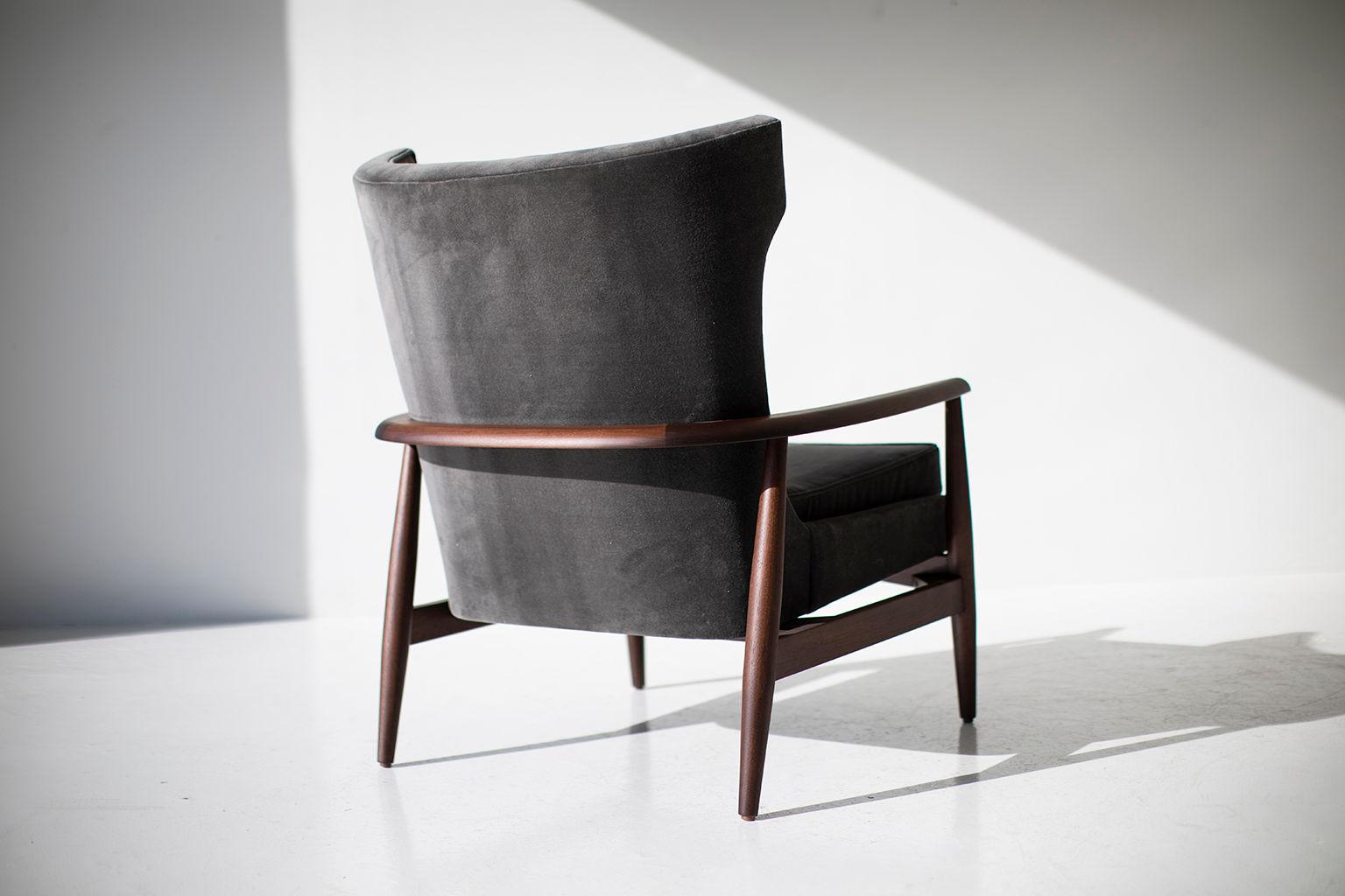 Lawrence Peabody Wing Chair pour Craft Associates en vente 1