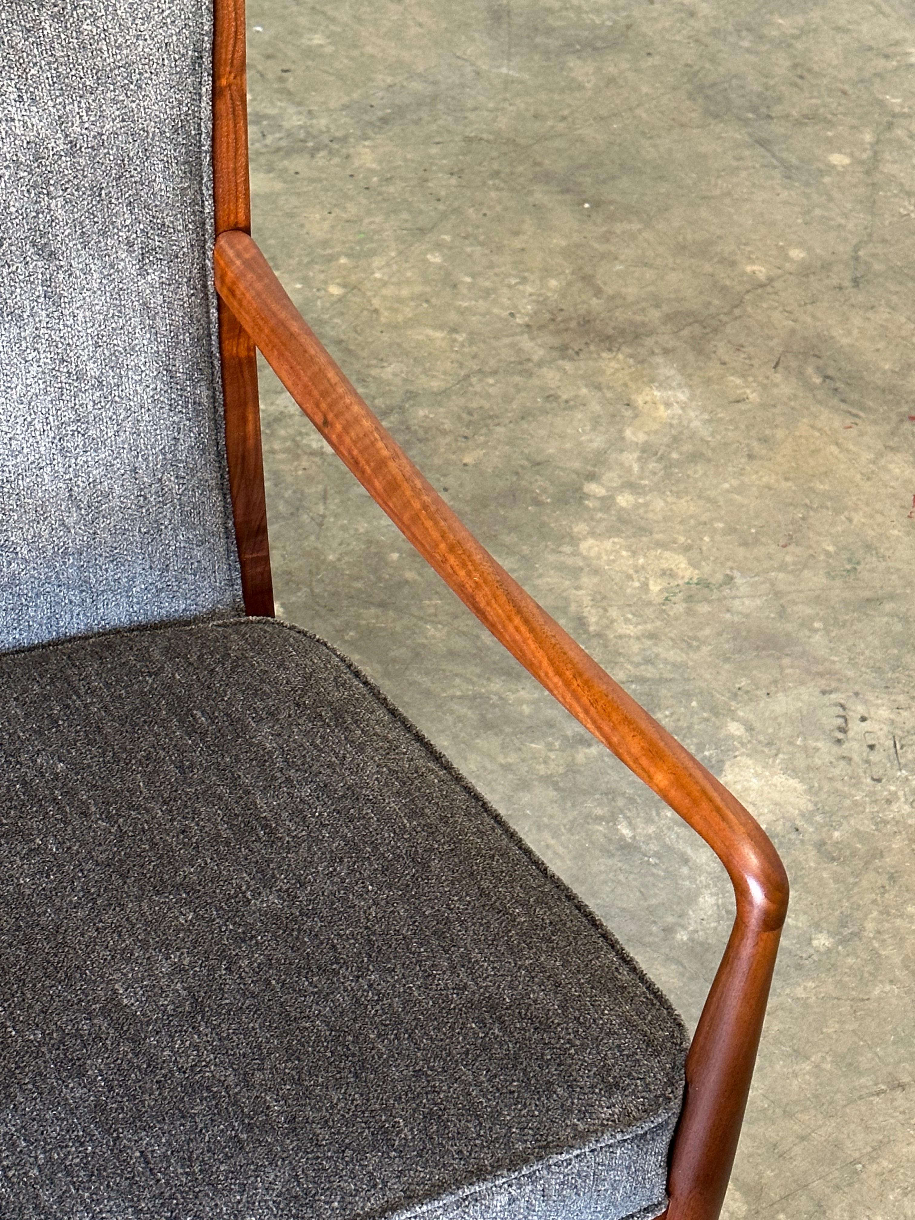 Chenille Lawrence Peadbody for Richardson Nemschoff Lounge Chairs- A Pair For Sale
