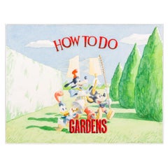 Vintage Lawrence Preece "How to do Gardens" Watercolor