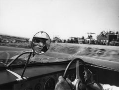 Driving Ferrari, 1961 by Lawrence Schiller - Racing - Vintage Car