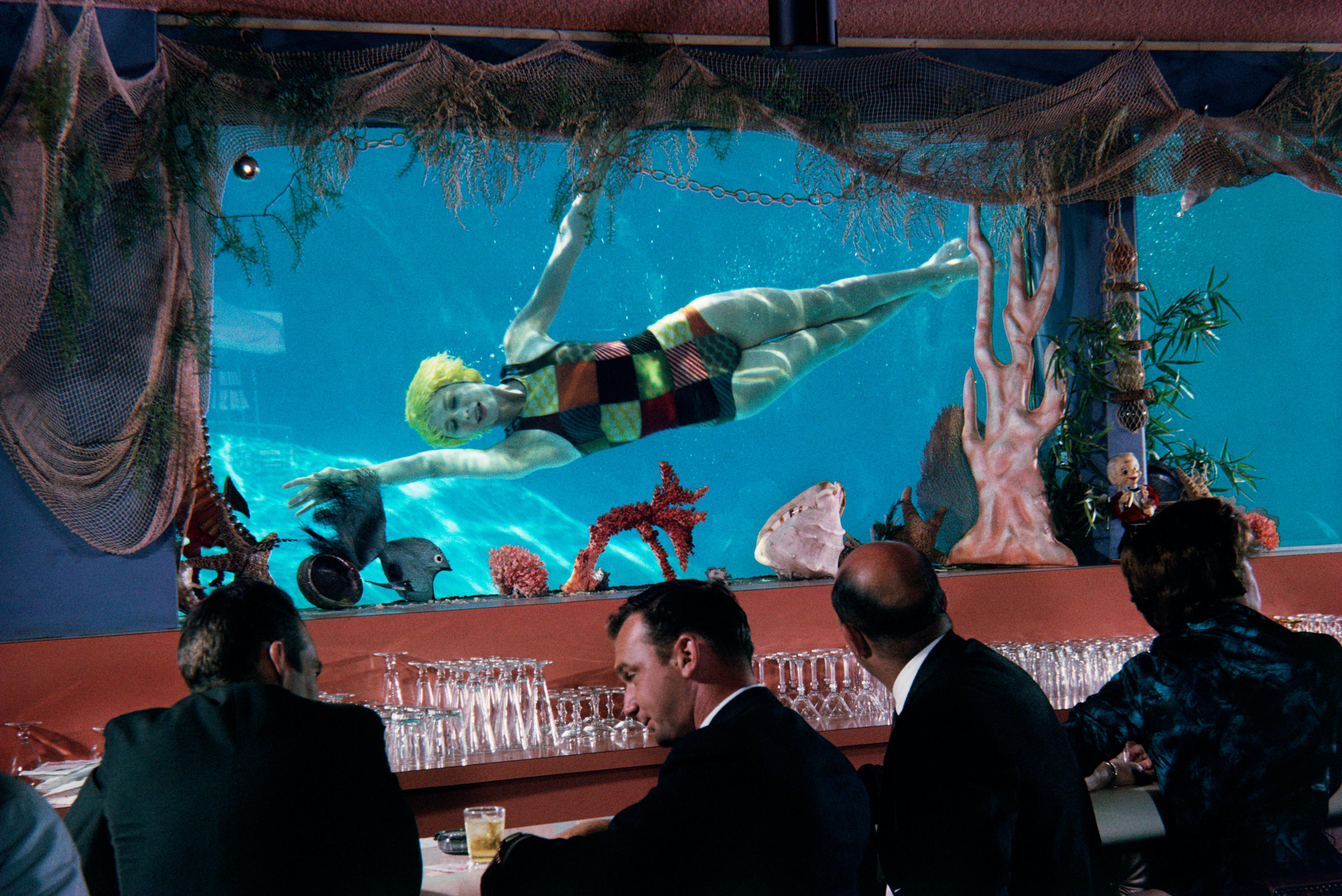 Lawrence Schiller Color Photograph - Mad Men at the Bar, 1958