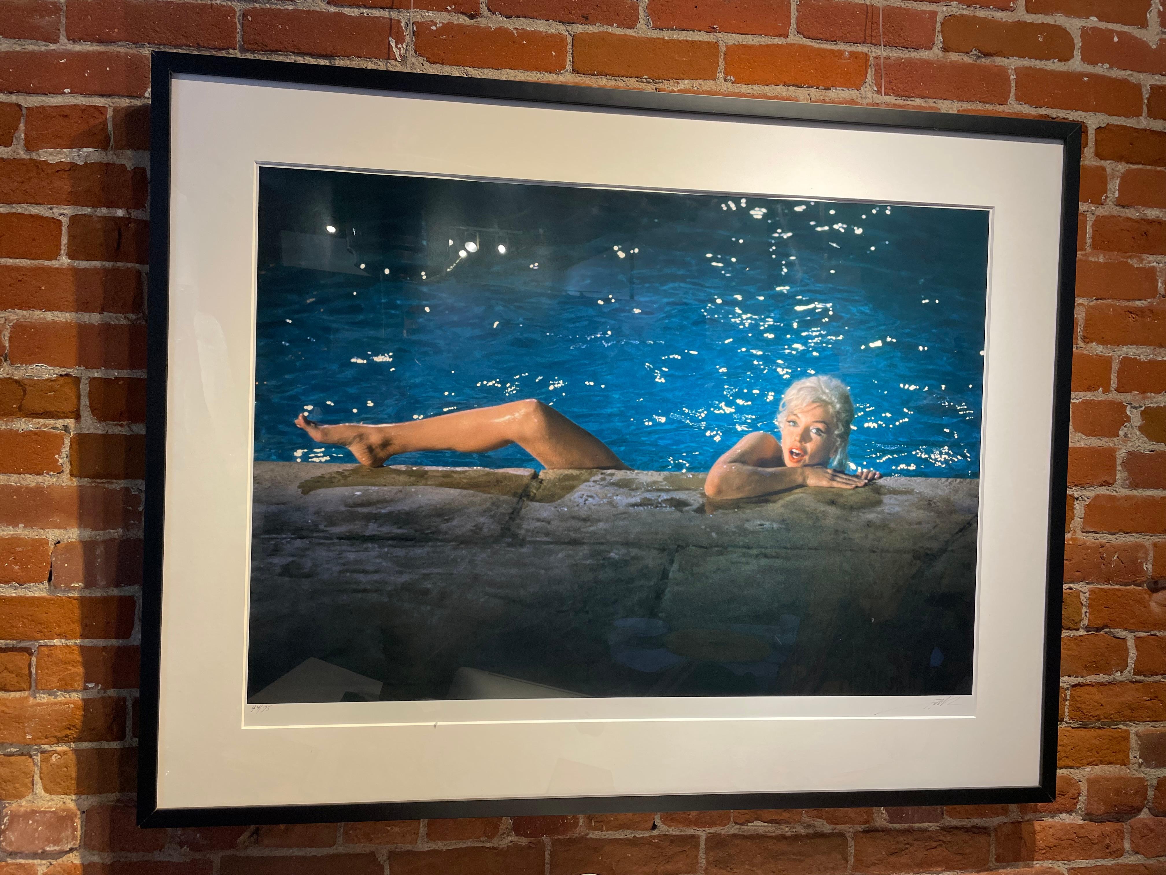 Marilyn Monroe In Pool, 1962 - Print by Lawrence Schiller