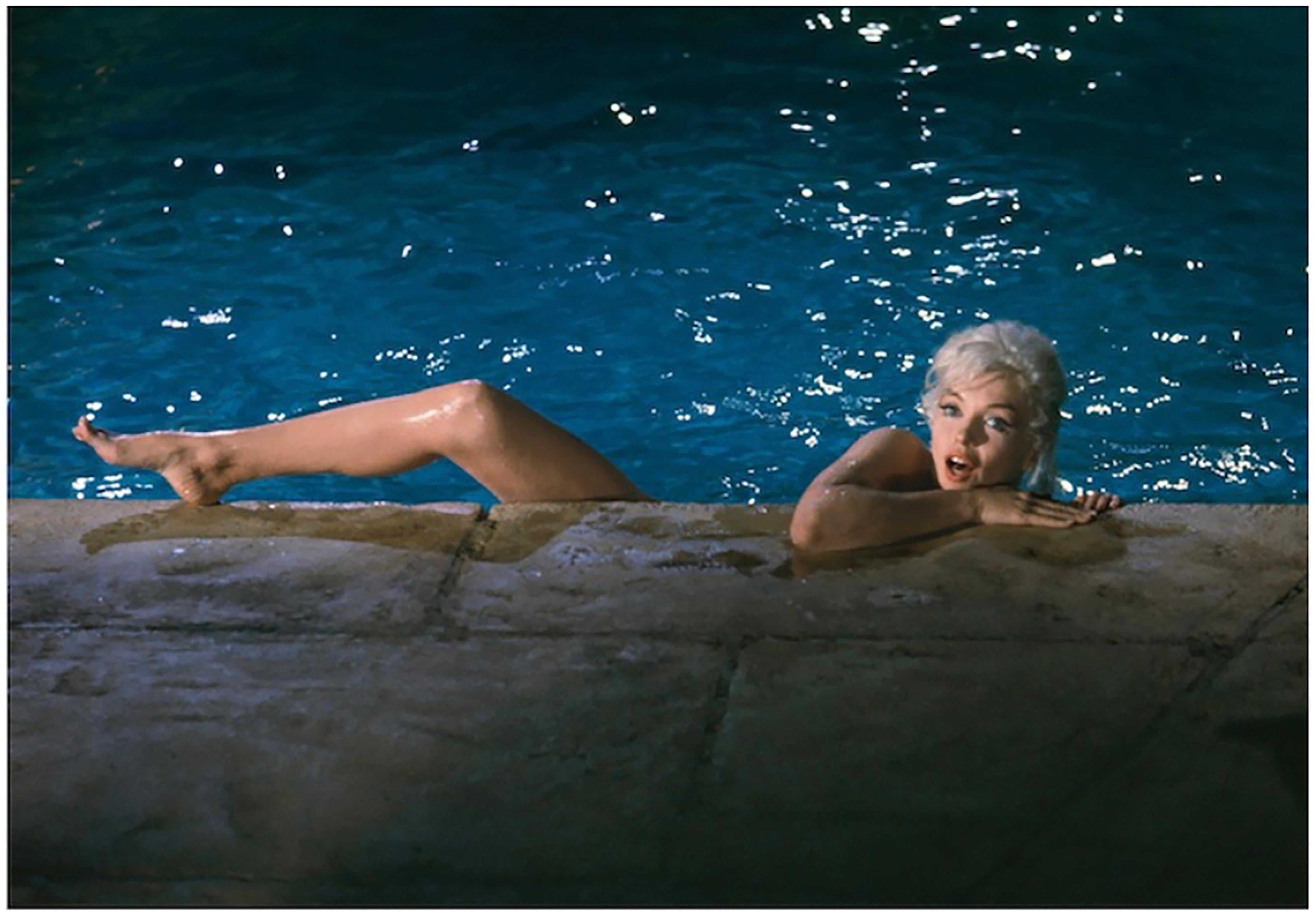 Lawrence Schiller Nude Print - Marilyn Monroe In Pool, 1962