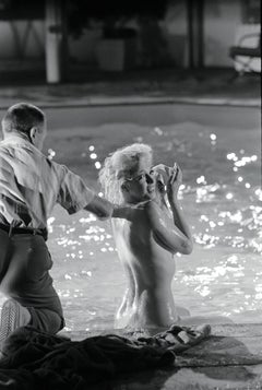 Marilyn Monroe Photograph Undressed Poolside by Lawrence Schiller, 19/75