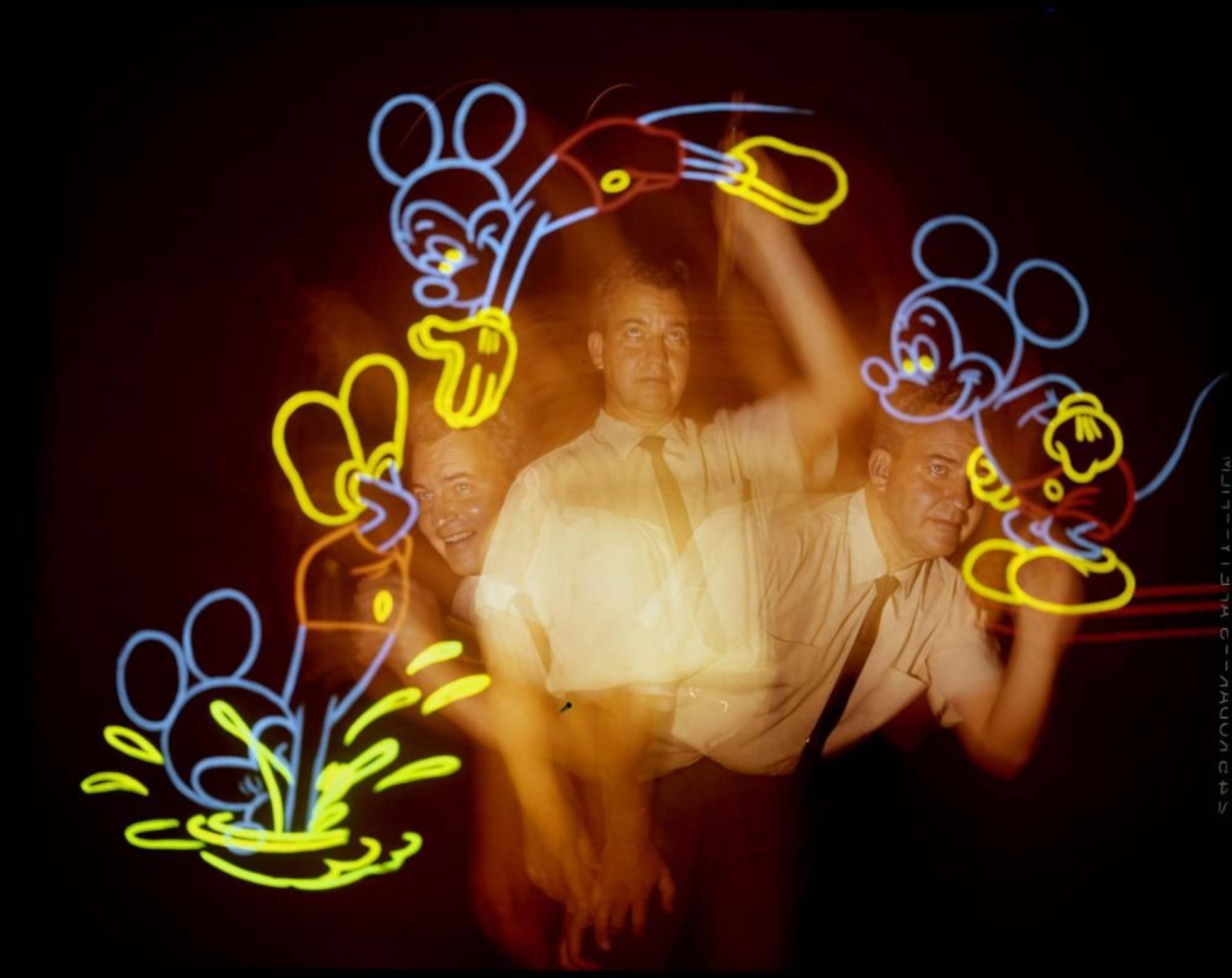 Mickey Mouse Takes a Dip, 1964 by Lawrence Schiller - Disneyland - Animation
