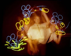 Mickey Mouse nimmt ein Bad, 1964 von Lawrence Schiller - Disneyland - Animation
