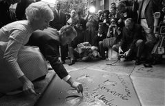 Paul Newman & Joanne Woodward Handprints on Hollywood Blvd - Lawrence Schiller