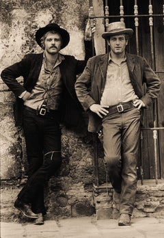 Paul Newman and Robert Redford Portrait, 1968 (Sepia) by Lawrence Schiller