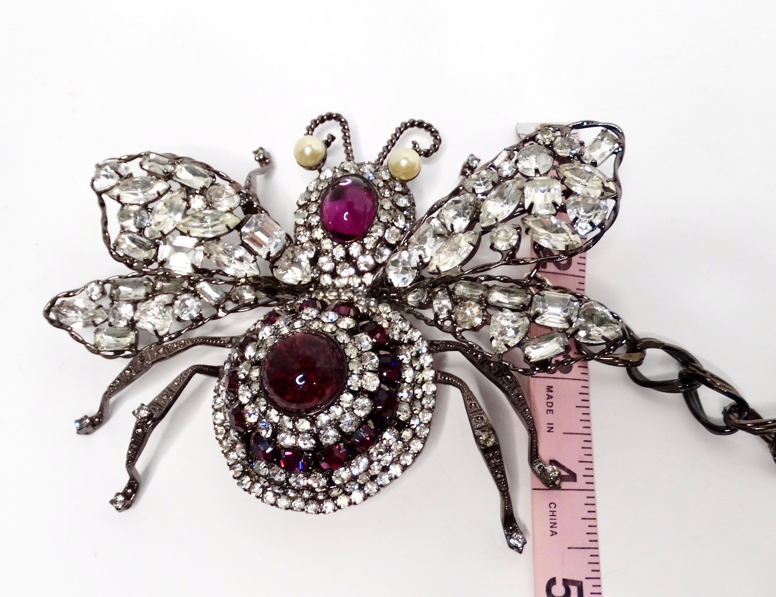 Collana o spilla con ape grande impreziosita da Lux di Lawrence Vrba in vendita 6