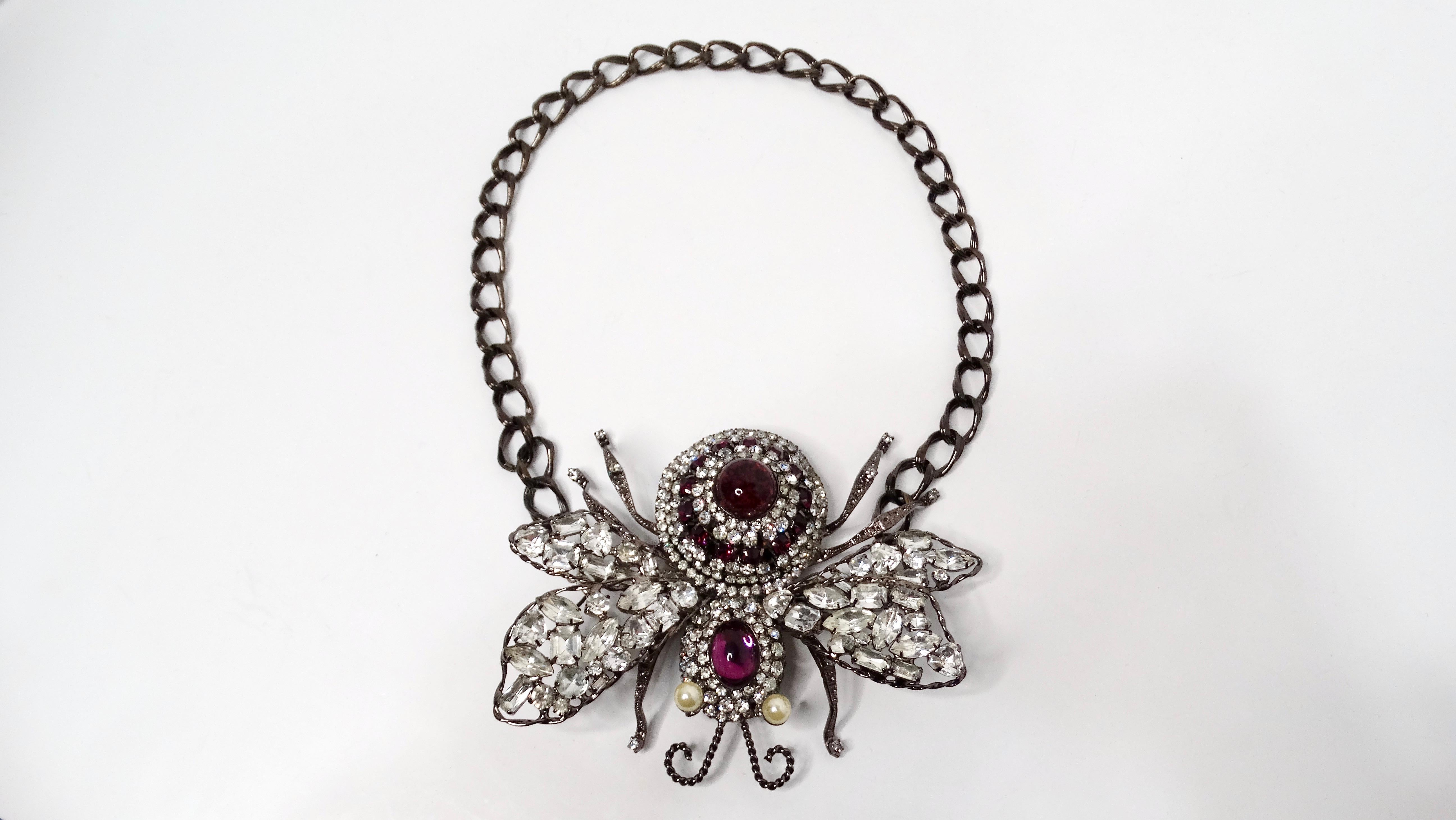 Collana o spilla con ape grande impreziosita da Lux di Lawrence Vrba In condizioni buone in vendita a Scottsdale, AZ