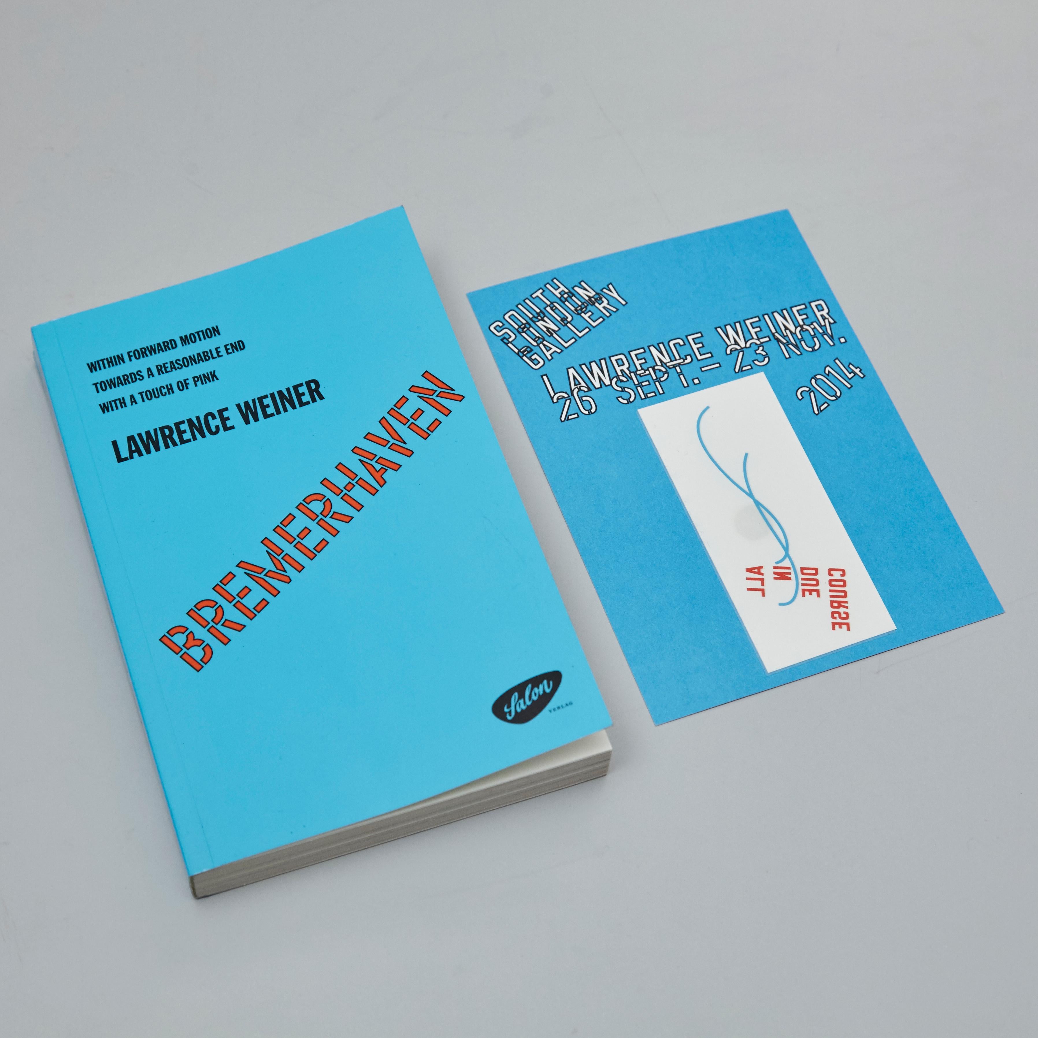 Lawrence Weiner Limited Edition Book and Tattoo, South London Gallery, 2014 For Sale 2