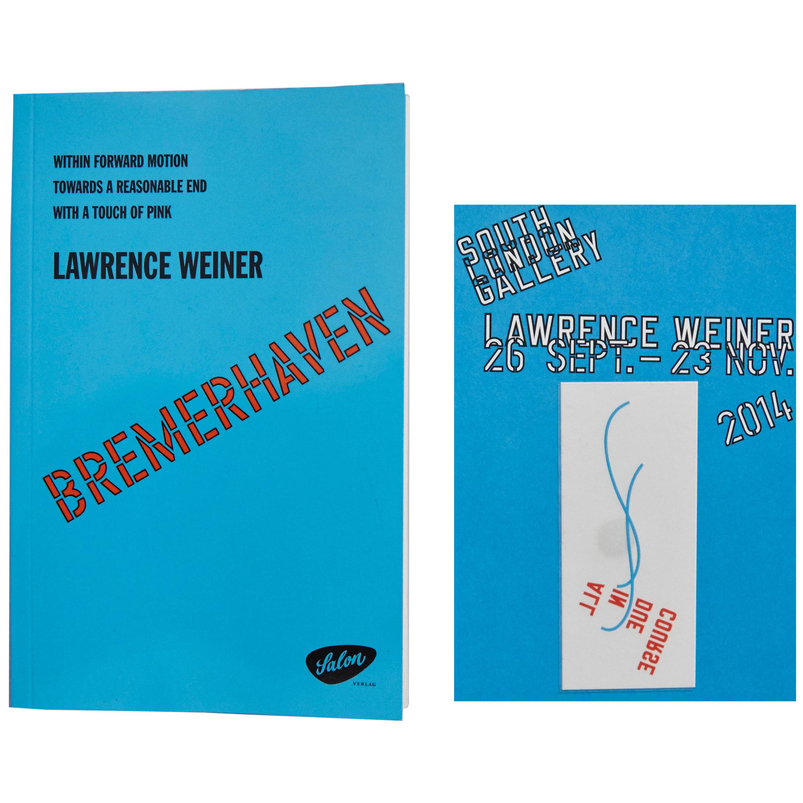 Lawrence Weiner Limited Edition Book and Tattoo, South London Gallery, 2014 For Sale