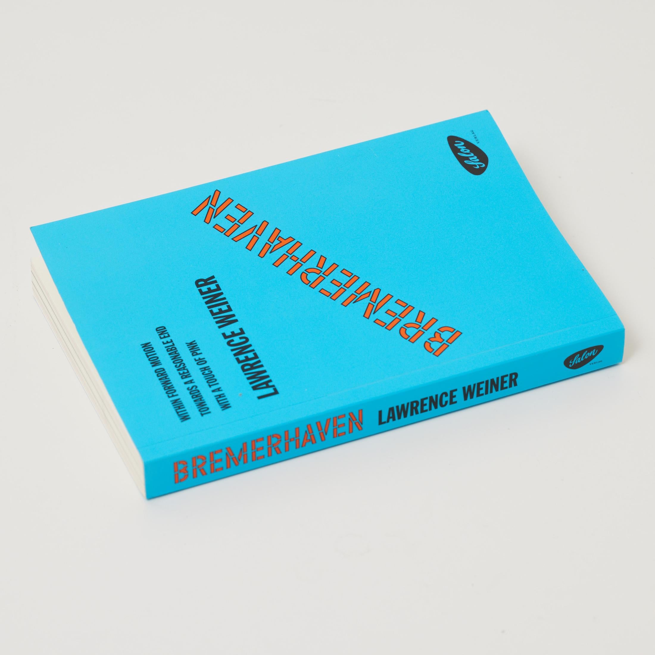 Britannico Lawrence Weiner Limited Edition Hand Signed Book, South London Gallery, 2014 in vendita