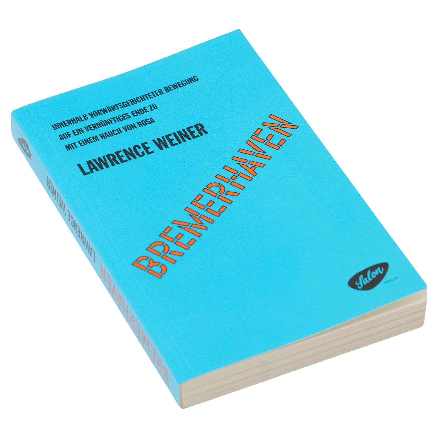 Lawrence Weiner Limited Edition Hand Signed Book, South London Gallery, 2014