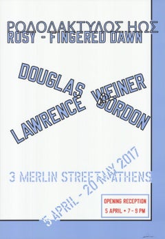 After LAWRENCE WEINER Rosy-Fingered Dawn Vintage HAND SIGNED
