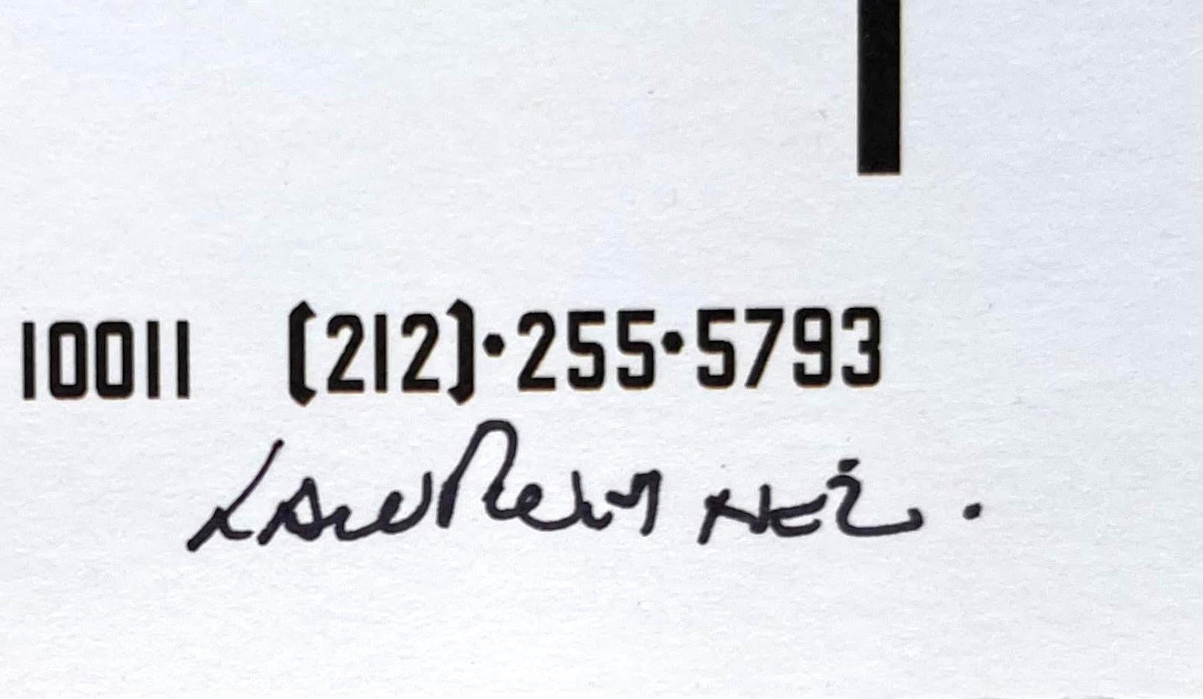 Jonathan Richman Live on stage at The Kitchen, (Hand signed by Lawrence Weiner) For Sale 1