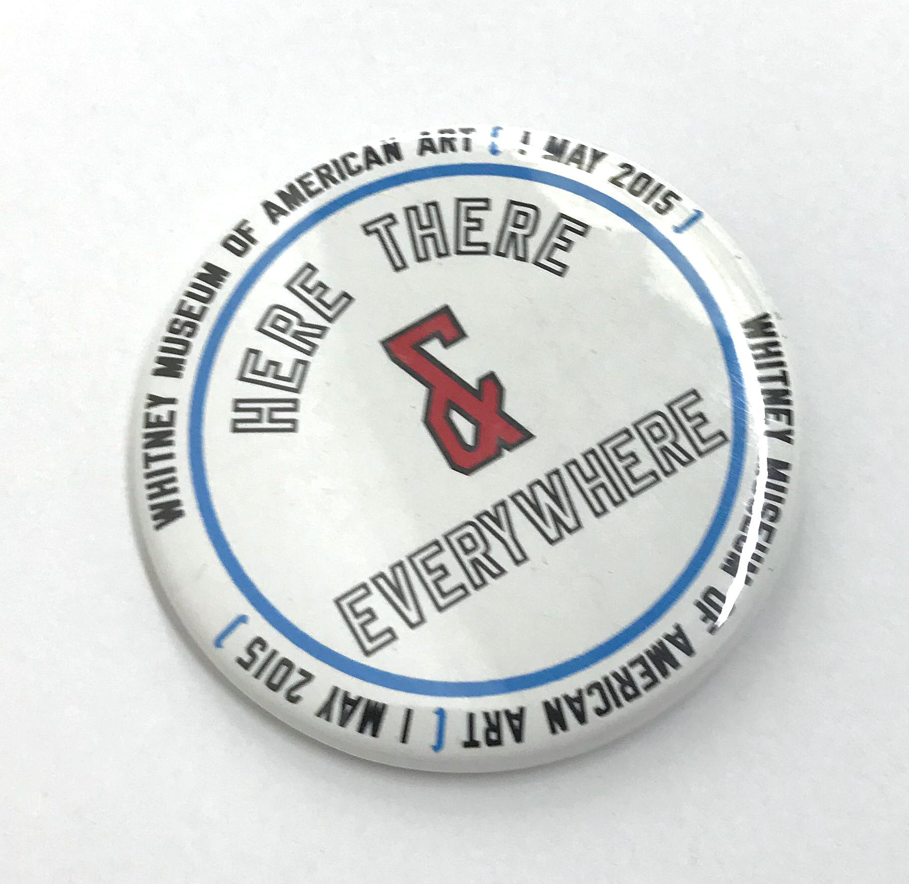 Button Lawrence Weiner produit pour l'ouverture du nouveau Whitney Museum, 2015 en vente 2