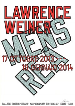 Nach Lawrence Weiner-Mens Rea-
