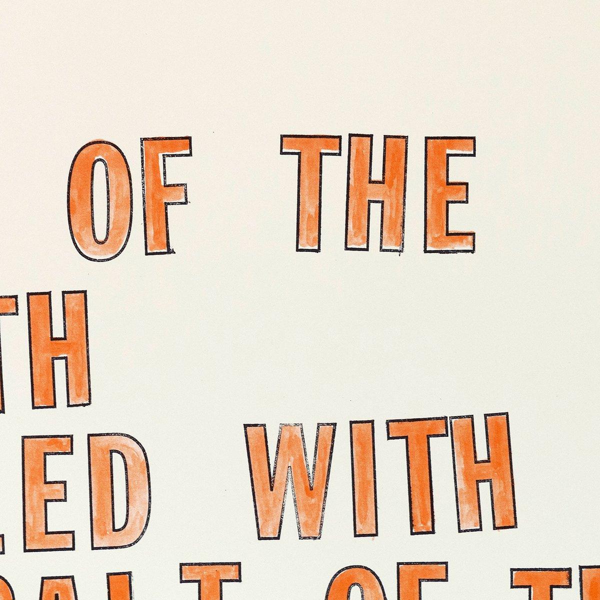 Salt of the Earth - Conceptual Print by Lawrence Weiner