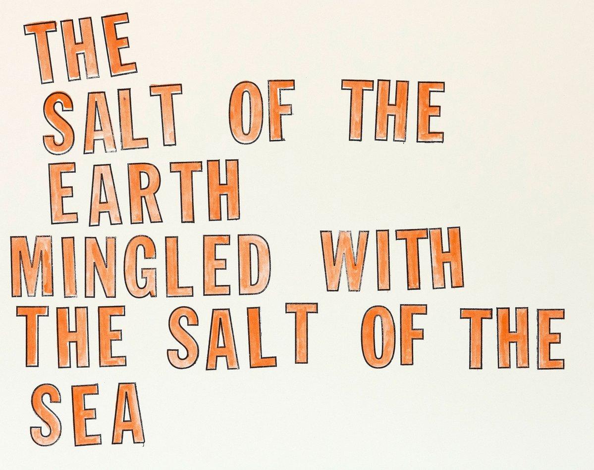 Salt of the Earth - Print by Lawrence Weiner
