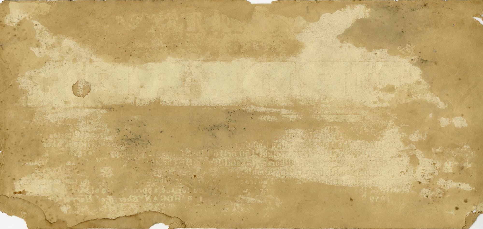 Arrestar al asesino - 1853 Broadside, Condado de Harris, Texas - Print de Lawrence Wilbur