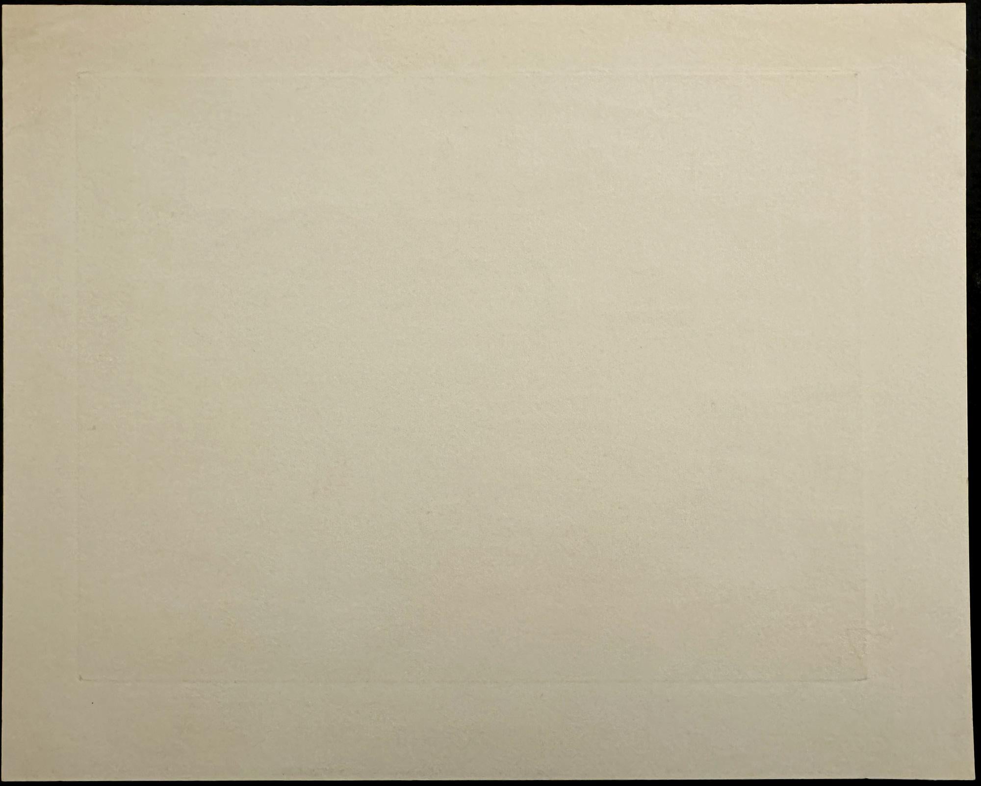 Peck's Slip, N.Y.C. - A superb and scarce proof impression printed by the artist - American Modern Print by Lawrence Wilbur
