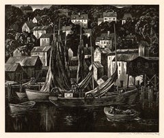 Tranquil Harbor (Gloucester, Massachusetts) - Cape Ann Regionalismus der 1950er Jahre