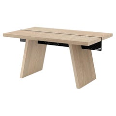 Laws of Motion Desk in Solid Oak Wood, Home Office Writing Desk by Joel Escalona