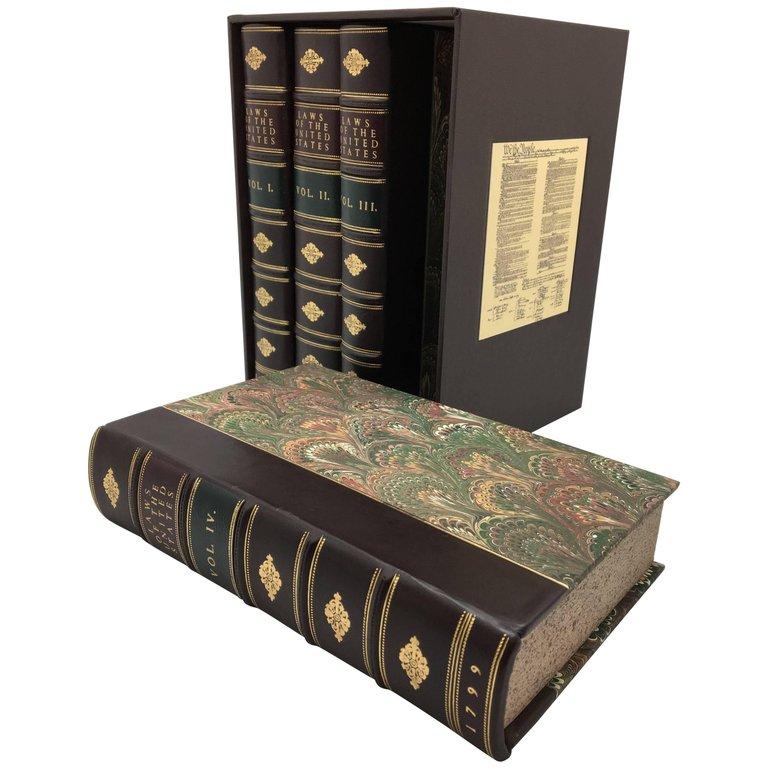 Late 18th Century Laws of the United States, First Edition, Four-Volume Set, 1796-1799