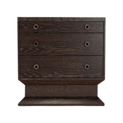 Mesita de noche Aquidneck de Lawson-Fenning, roble ceruso, cómoda moderna