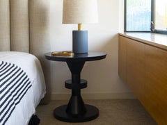Lawson-Fenning Capitola Side Table, Walnut, Modern Pedestal Table