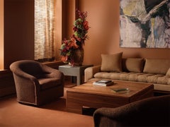 Lawson-Fenning Morro Sofa, Grey Tufted Cushions w/ Solid Oak Base, Modern Couch