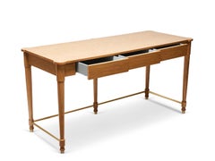 Lawson-Fenning Niguel Desk, Oak with Brass Details, Modern Writing Desk